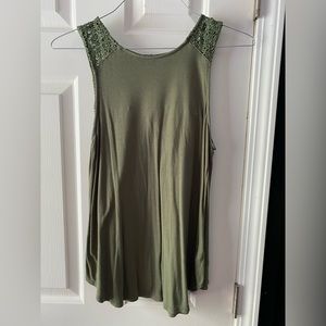 Green crochet OLD NAVY tank